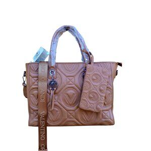 Valentino Orlandi NEW❤️‍🔥 2 Pc Taupe Tote & Pouch 3 Compartment NWT $359